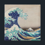 Hokusai Great Wave off Kanagawa.  japan kunst Magneet<br><div class="desc">Katsushika Hokusai "The Great Wave off Kanagawa" magnet.  japan illustratie.</div>