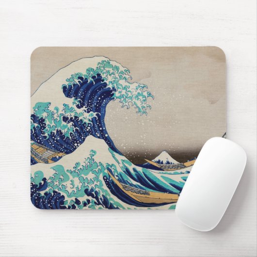 Hokusai Great Wave off Kanagawa.  japan kunst Muismat (Met muis)
