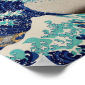 Hokusai Great Wave off Kanagawa.  japan kunst Poster (Hoek)
