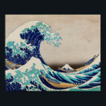 Hokusai Great Wave off Kanagawa. japan kunst Poster<br><div class="desc">Katsushika Hokusai poster "The Great Wave off Kanagawa". japan illustratie.</div>