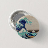 Hokusai Great Wave off Kanagawa. japan kunst Ronde Button 3,2 Cm (Voorkant /achterkant)