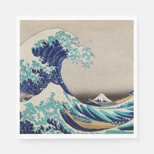 Hokusai Great Wave off Kanagawa.  japan kunst Servet (Voorkant)