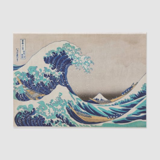 Hokusai Great Wave off Kanagawa.  japan kunst Tissuepapier (Voorkant)