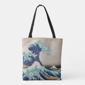 Hokusai Great Wave off Kanagawa. japan kunst Tote Bag (Achterkant)