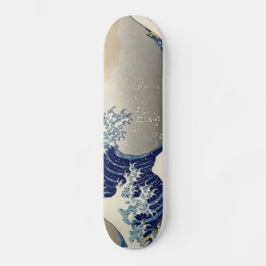 Hokusai Great Wave Off Kanagawa Katsushika Tsunami Persoonlijk Skateboard (Voorkant)