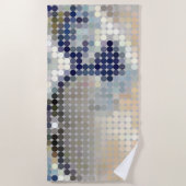 Hokusai "Great Wave" Pixeldot strandlaken (Voorkant)