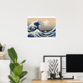 HOKUSAI Great Wave Poster (Thuiskantoor)