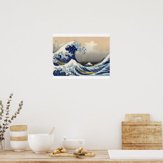 HOKUSAI Great Wave Poster (Keuken)