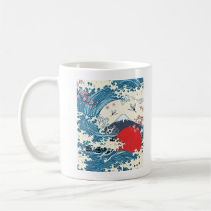 Hokusai Grote Golf Retro Japanse Kunst Koffiemok