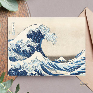 Hokusai Grote Golf van Kanagawa Schilderkunst Prin Briefkaart