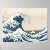 Hokusai Grote Golf van Kanagawa Schilderkunst Prin Poster (Voorkant)