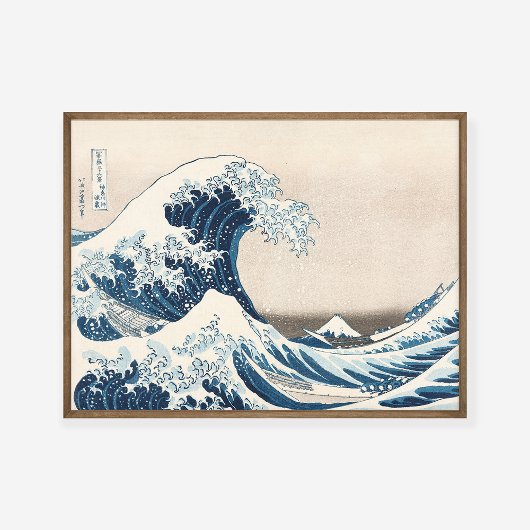 Hokusai Grote Golf van Kanagawa Schilderkunst Prin Poster