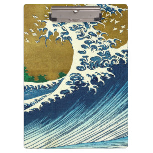 Hokusai Grote Golfpatroon: Japanse Ukiyo-e Kunst Klembord