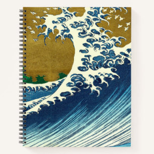 Hokusai Grote Golfpatroon: Japanse Ukiyo-e Kunst Notitieboek