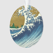 Hokusai Grote Golfpatroon: Japanse Ukiyo-e Kunst Ornament (voorkant)