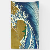 Hokusai Grote Golfpatroon: Japanse Ukiyo-e Kunst Spandoek (Verticaal)