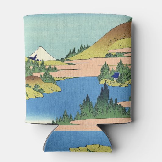 Hokusai Hakone Lake in de provincie Sagami Blikjeskoeler (Achterkant)