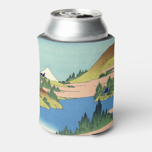 Hokusai Hakone Lake in de provincie Sagami Blikjeskoeler (Blikje Achterkant)