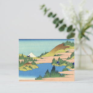 Hokusai Hakone Lake in de provincie Sagami Briefkaart
