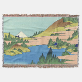 Hokusai Hakone Lake in de provincie Sagami Deken