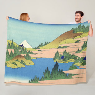 Hokusai Hakone Lake in de provincie Sagami Fleece Deken
