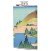 Hokusai Hakone Lake in de provincie Sagami Heupfles (Links)