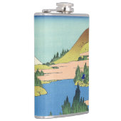 Hokusai Hakone Lake in de provincie Sagami Heupfles (Rechts)