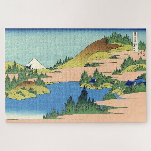 Hokusai Hakone Lake in de provincie Sagami Legpuzzel (Horizontaal)