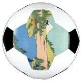 Hokusai Hakone Lake in de provincie Sagami Voetbal (Gedraaid)