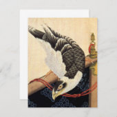 Hokusai Hawk Invitaties Kaart (Voorkant / Achterkant)