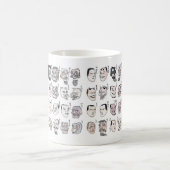 Hokusai , Image of faces from the Hokusai manga Koffiemok (Center)