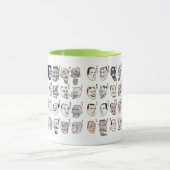 Hokusai , Image of faces from the Hokusai manga Mok (Midden)