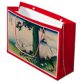 HOKUSAI JAPANESE MOUNTAIN PRINT Gift Bag Groot Cadeauzakje (Voorkant Gekanteld)
