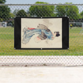 HOKUSAI JAPANESE PRINT BANNER MET GROMMETEN (Insitu)