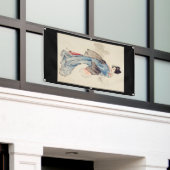 HOKUSAI JAPANESE PRINT BANNER MET GROMMETEN (Buitenkant Gebouw)