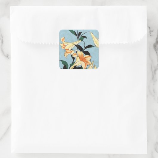Hokusai Japans Lilies Stickers (Tas)