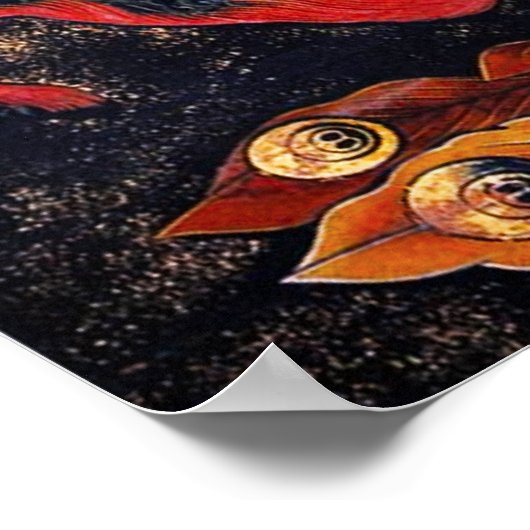 Hokusai Japans Phoenix Poster (Hoek)