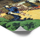 Hokusai - Japanse kunst - Japanse wolligheid Uitzi Poster (Hoek)