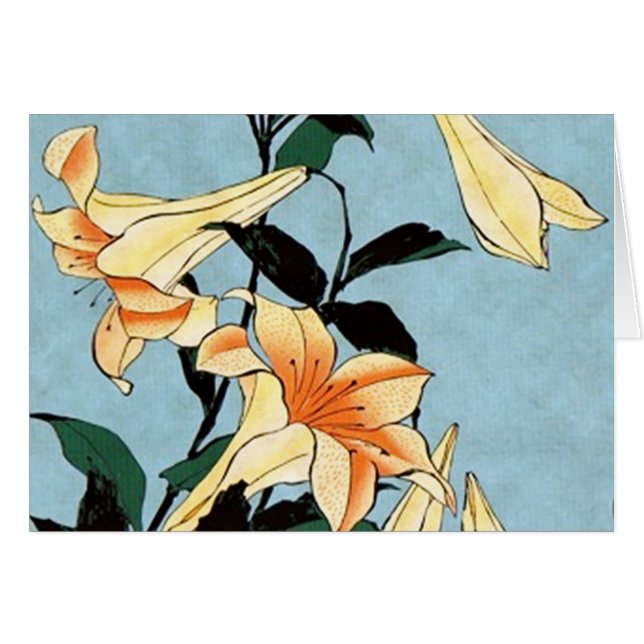 Hokusai Japanse Lilies (Voorkant Horizontaal)
