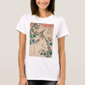 Hokusai Java Sparrow on Magnolia Gallery T-shirt (Voorkant)