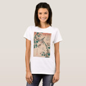 Hokusai Java Sparrow on Magnolia Gallery T-shirt (Voorkant volledig)