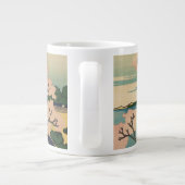 Hokusai Katsushika - Goten-Yama-Hill, Shinagawa Grote Koffiekop (Achterkant)