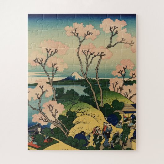 Hokusai Katsushika - Goten-Yama-Hill, Shinagawa Legpuzzel (Verticaal)