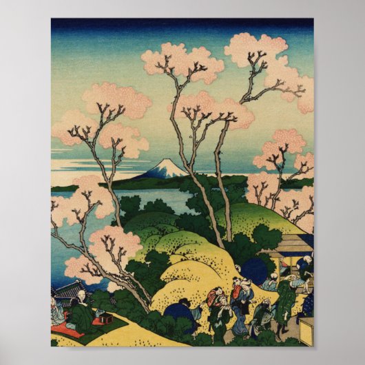 Hokusai Katsushika - Goten-Yama-Hill, Shinagawa Poster (Voorkant)
