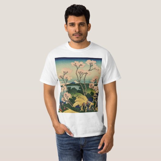 Hokusai Katsushika - Goten-Yama-Hill, Shinagawa T-shirt (Voorkant volledig)