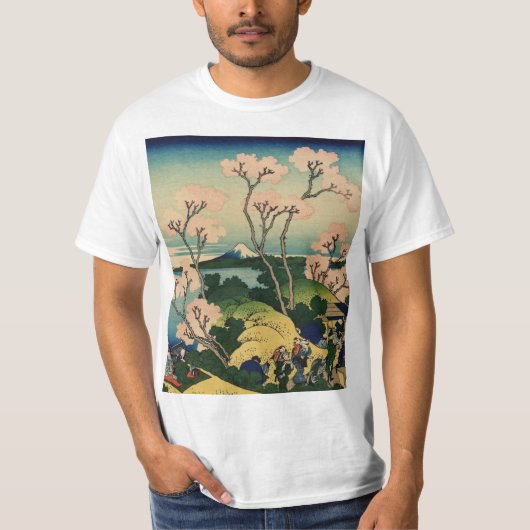 Hokusai Katsushika - Goten-Yama-Hill, Shinagawa T-shirt (Voorkant)