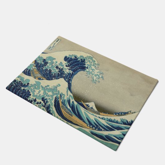 Hokusai Katsushika - Great Wave Deurmat (Schuin)