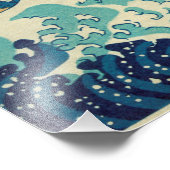 Hokusai Katsushika - Great Waves Foto Afdruk (Hoek)