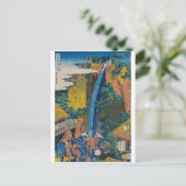 Hokusai Katsushika - Roben Waterfall bij Ohyama Briefkaart (Staand voorkant)