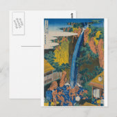 Hokusai Katsushika - Roben Waterfall bij Ohyama Briefkaart (Voorkant / Achterkant)